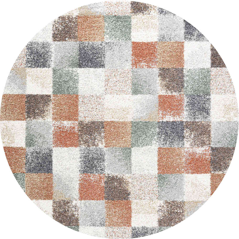 Round Mehari Patchwork Area Rug, Round 160cm
