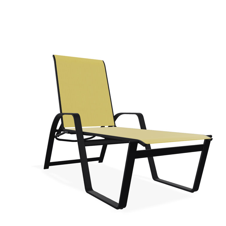 Holna Outdoor Rust-Resistant Metal Chaise Lounge