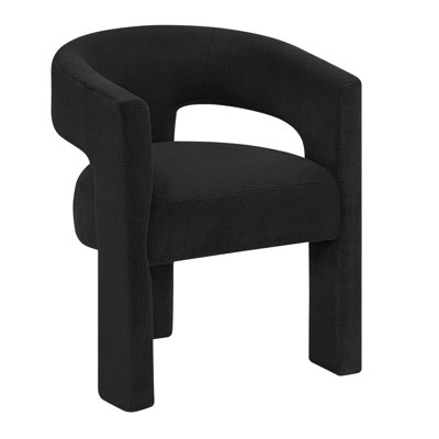 Chaise d'appoint noire Marais