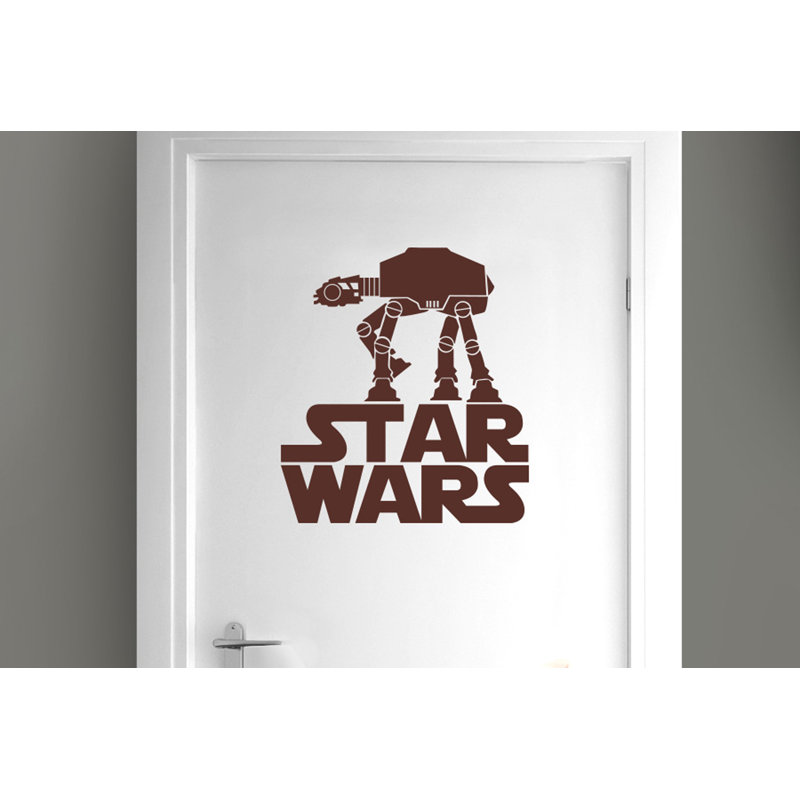 Entertainment Wall Decal, Brown