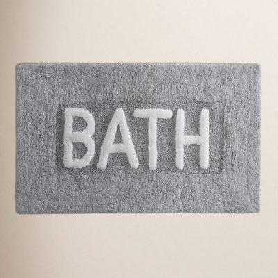 Cotton Blend Non-Slip Bath Rug