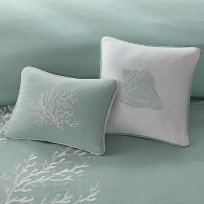 Coastline Cotton Throw Pillow