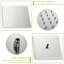 Brushed Nickel Dual Shower Head, 16 Inch Square, Ceiling Mount Design Mount,-118767997