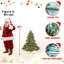 Arbre de Noël pleine forme avec lumières Ul - branches mixtes Pe / Pvc, pointes, base large pour les espaces spacieux, structure à charnières, support en métal stable-752570218