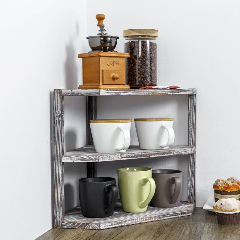 Freestanding Wood Spice Rack