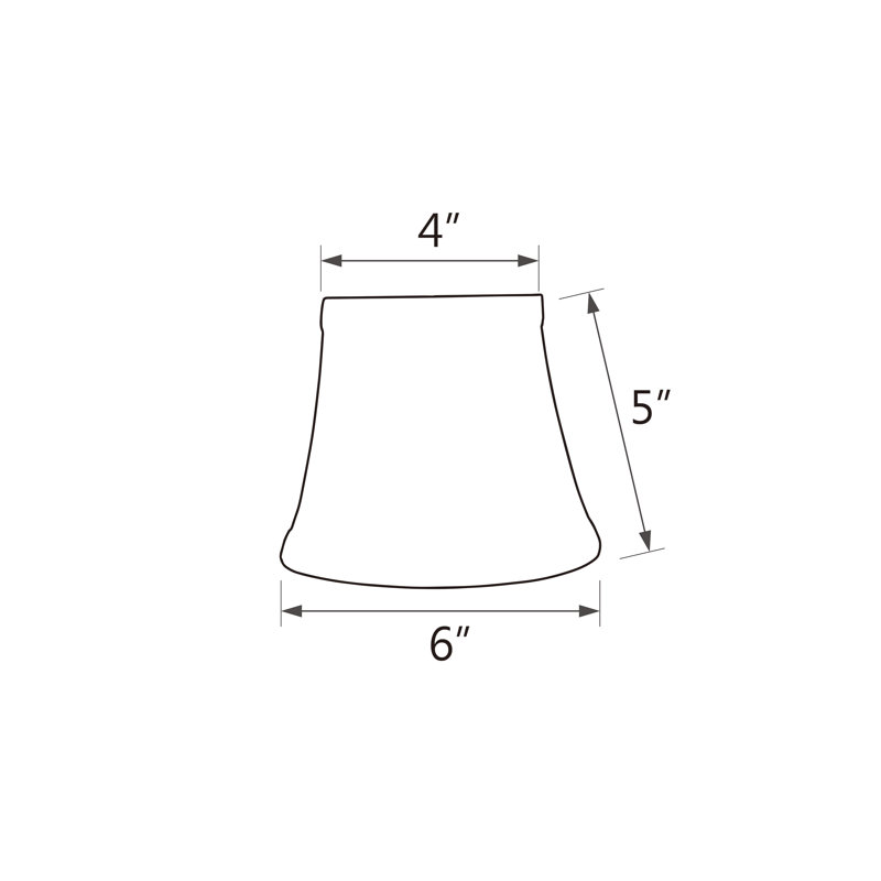5'' H Fabric Bell Lamp Shade