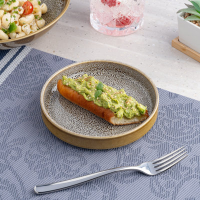 Assiette empilable en porcelaine Sharyn | 5,91 x 5,91 x 1,02 po