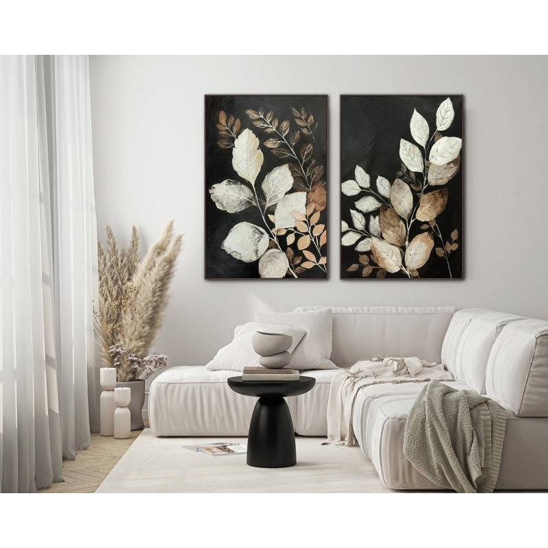 Botanic Noir II Canvas Wall Art