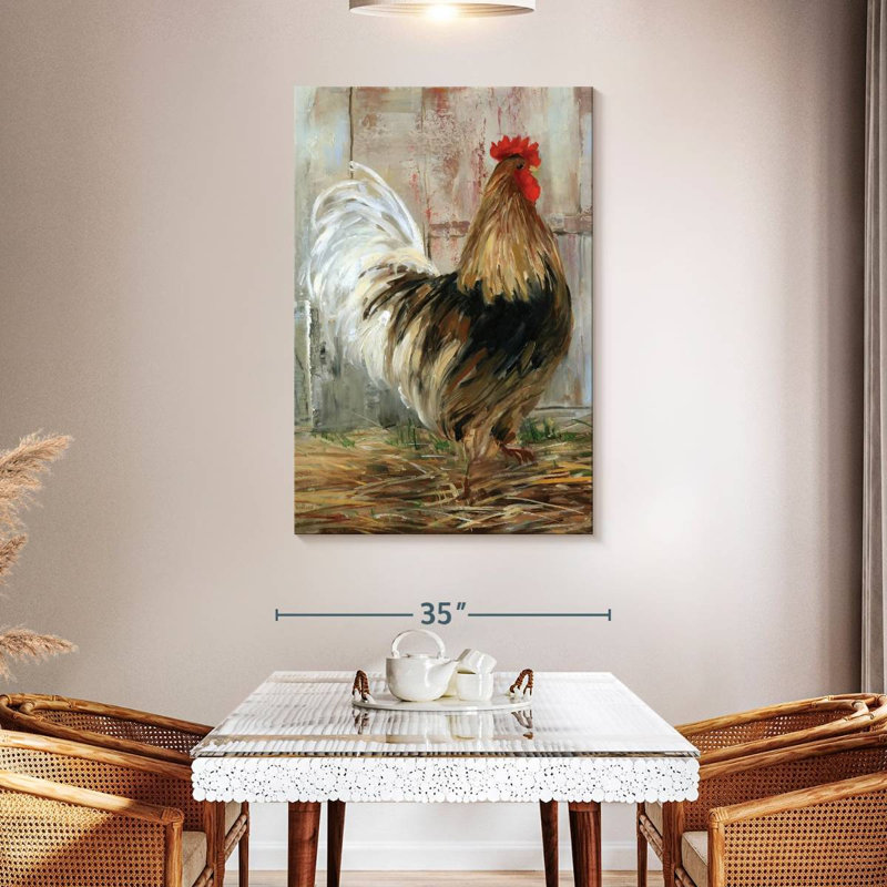Brampt Farmhouse Rooster Profile, 48" H x 32" W