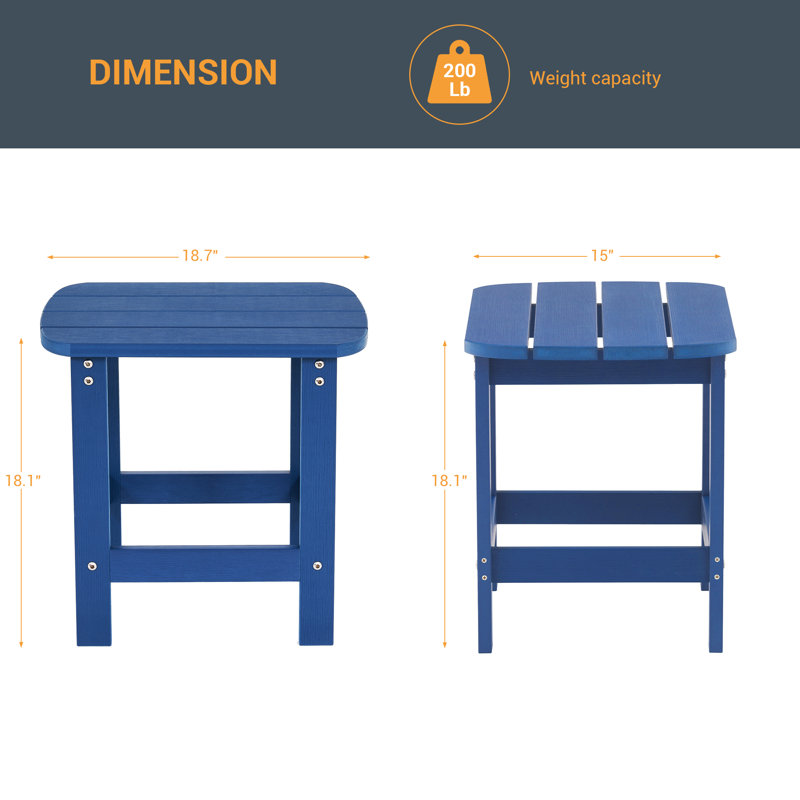Table d'appoint, Bleu marine