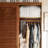 A simple and retro wooden style wardrobe
