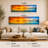 Panoramic Ocean Sunset Wall Art on Canvas, Extra Long Coastal Landscape Artwork, Horizontal Wrapped Canvas Wall Art for Living Room Bedroom Bathroom-1891320997