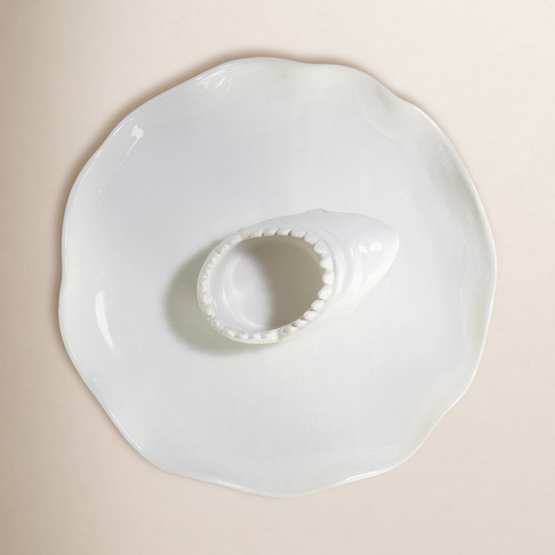 Grand bol blanc pour trempettes