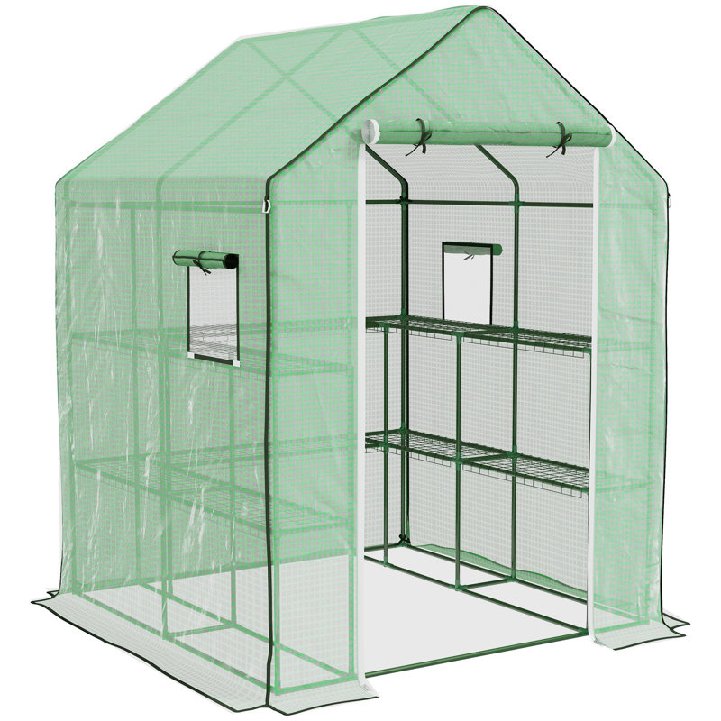 Serre portable 4,6 pi x 4,7 pi Outsunny