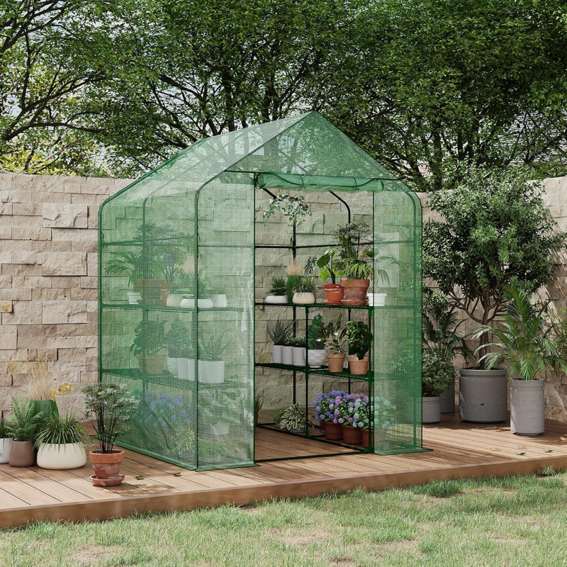 Greenhouses for Outdoors, Durable Green House Kitw, Thicken PE Cover, Portalbe Walk in Green Houses for Indoor Backyard Outside