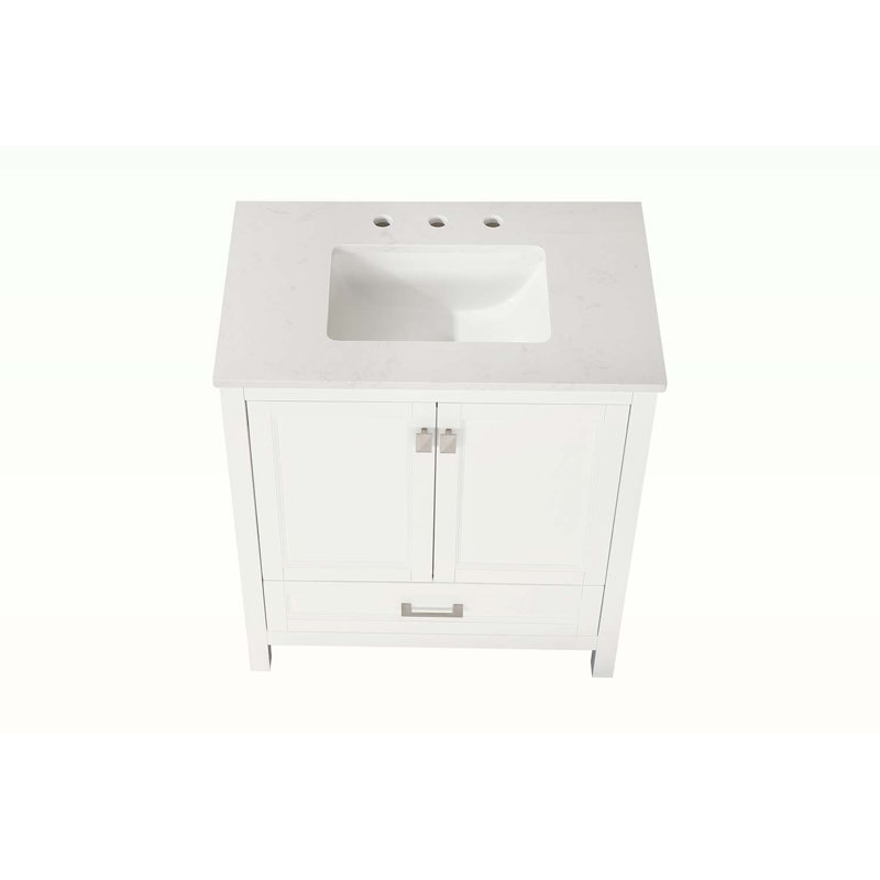Bathroom Sink Cabinet with Sink Combo, White