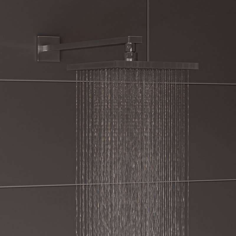 Complete Shower System with Rough in-Valve, Brushed Nickel