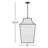 Arnio - Light Aged Iron Lantern Pendant-98615283