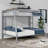 Mattek Twin XL Over Queen Metal Bunk Bed With Ladder And Guardrails-1646556581-1658238436