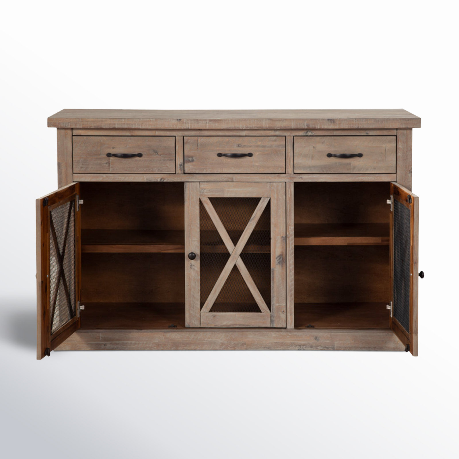 Bianca 59" Sideboard, Weathered Natural