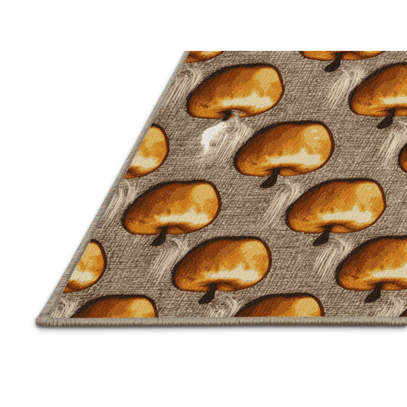 Washable Baked apples Desserts Area Rug, Rectangle 7' x 9'