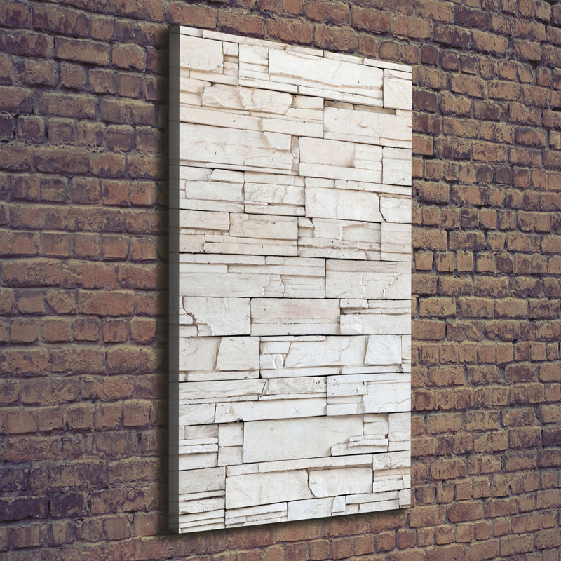 A Stone Wall - Wrapped Canvas Print