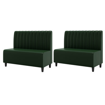 Banc rembourré en similicuir Nordic Modern
