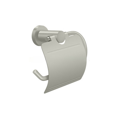 5770C47738BA47B79D601975AF4E02AC Nobe Series C Shaped Toilet Paper Holder With Cover Plate Satin Nickel