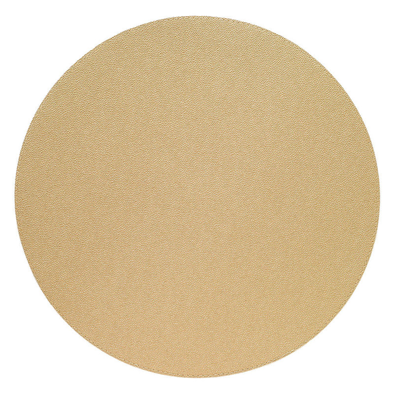 Skate Vinyl Round Placemat, Antique Gold
