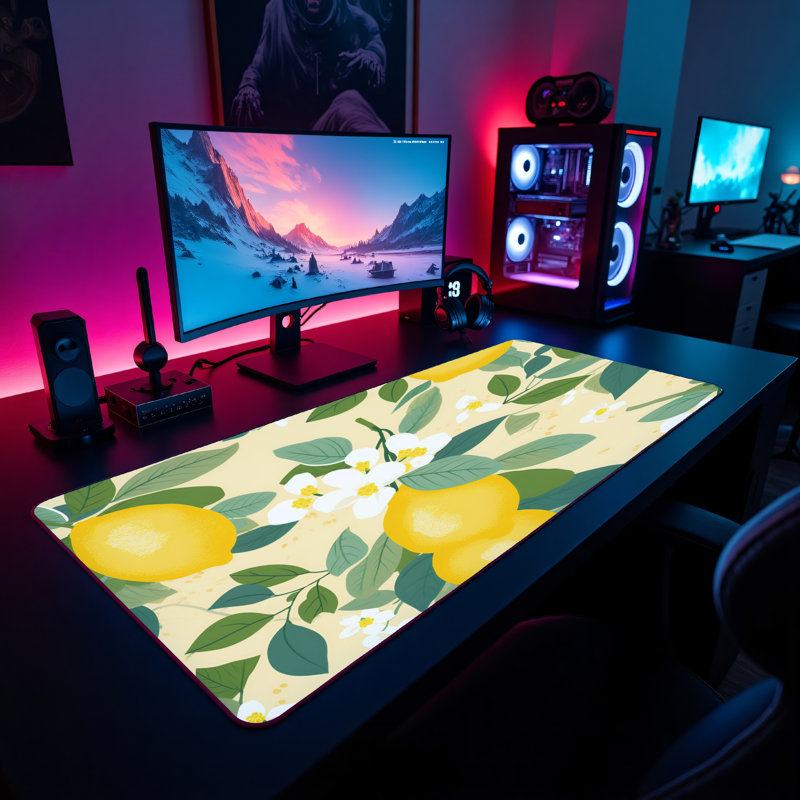 Polyester Desk Pad, 14.4x12.1