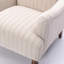 Fauteuil en polyester naturel avec 4 pieds, confortable et élégant pour les intérieurs modernes et polyvalent