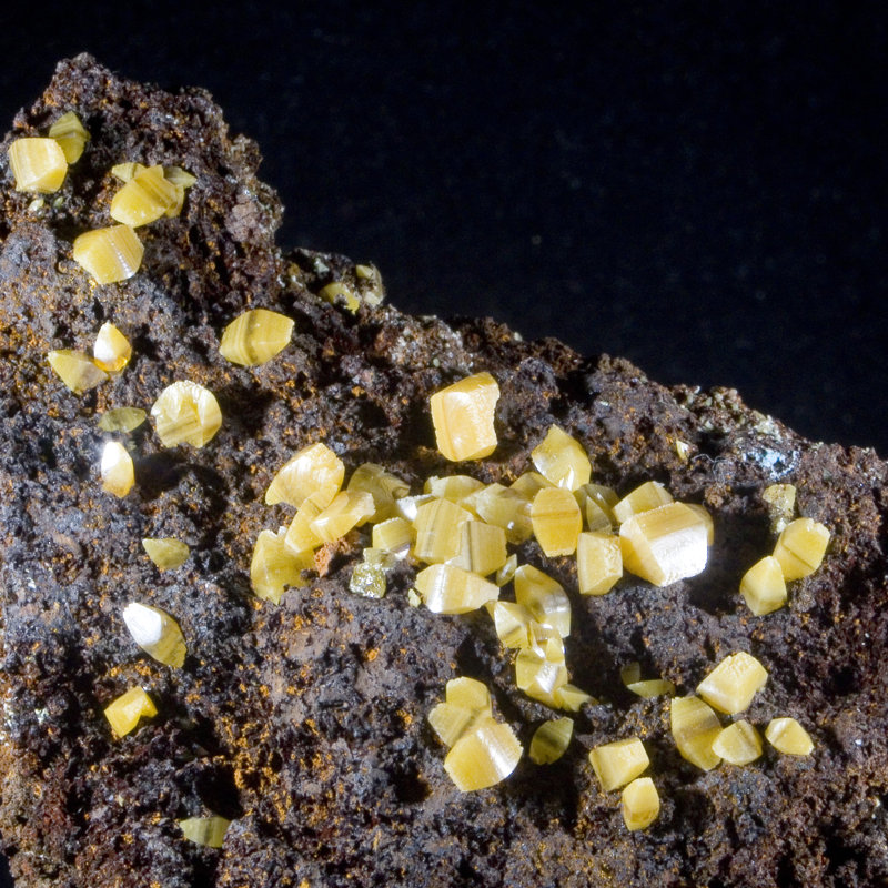 Truncated Bipyramidal "Sandwich" Wulfenite. Ojuela Mine, Mexico.