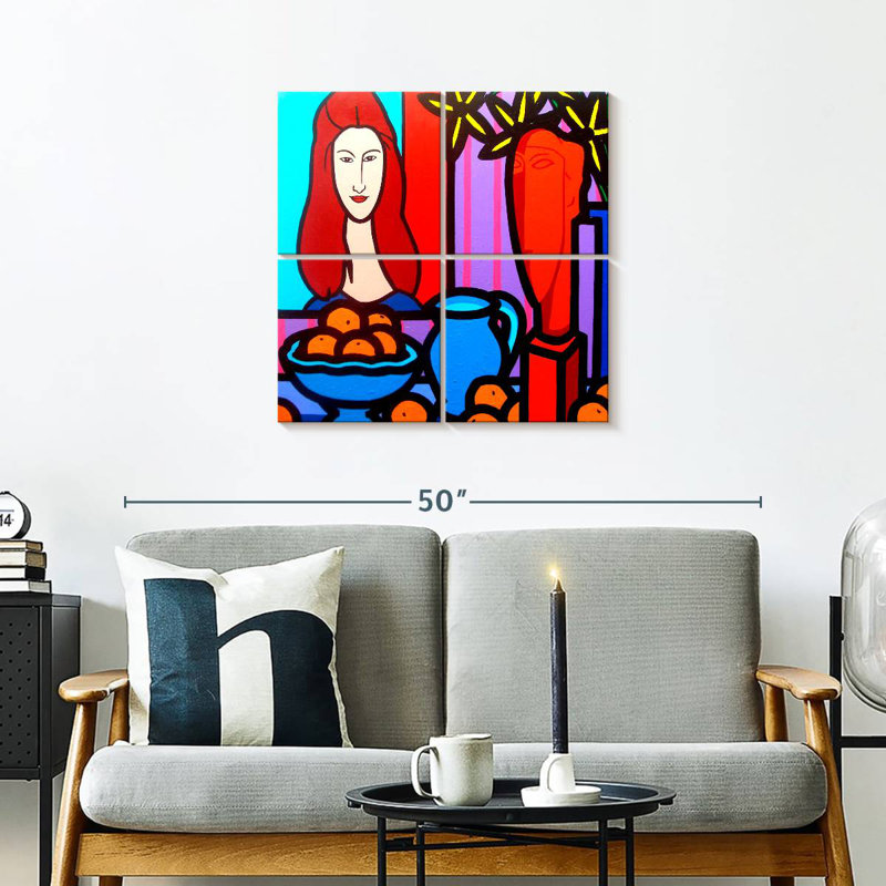 Leisha Hommage à Modigliani I, H 26 po x l 26 po