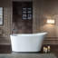 Robinet de baignoire sur pattes à 3 poignées avec accessoire-65725802