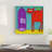 'Red Dog And Bird' Cherry Pie Studios  Acrylic Painting Print on Wrapped Canvas-32711863