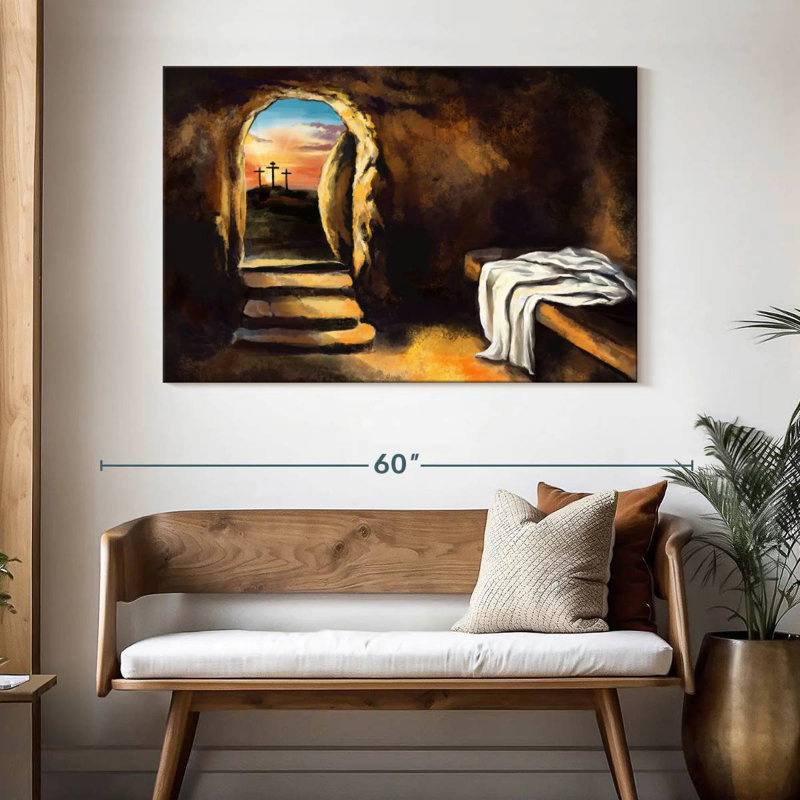 Adella Jesus Christ Has Risen, 32" H x 48" W