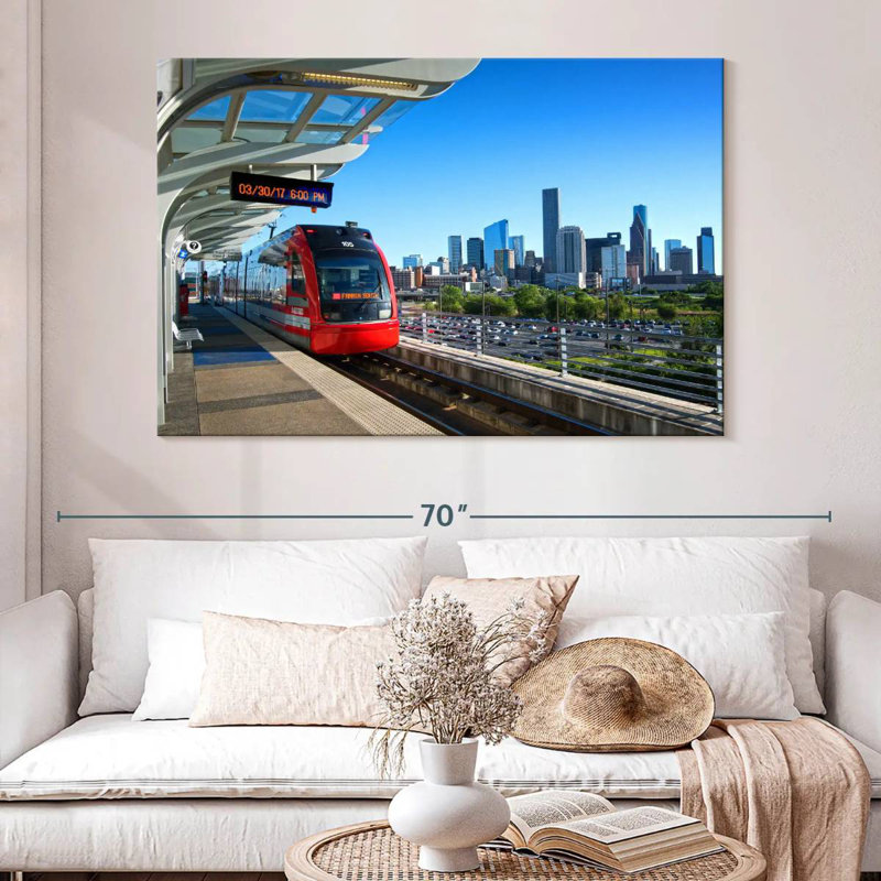 Houston Train, 34" H x 51" W