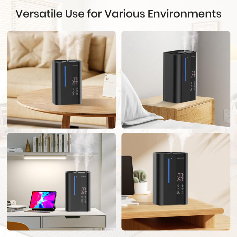 Top Fill 5L Large Room Smart Humidifier, Black