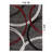 Weekes Performance Area Rug in Gray/Red/Black-1105386905
