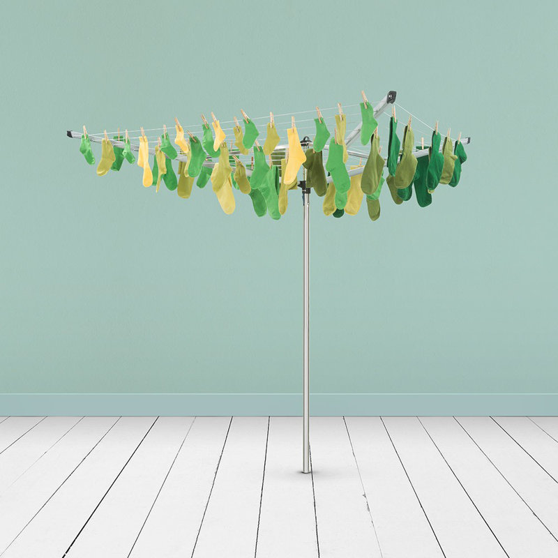Brabantia Essential Rotary Clothes Line with Ground Tube, 177cm  H x 192.5cm W x 192.5cm D