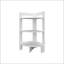 Tablette d'angle blanche avec 3 tablettes-882828640