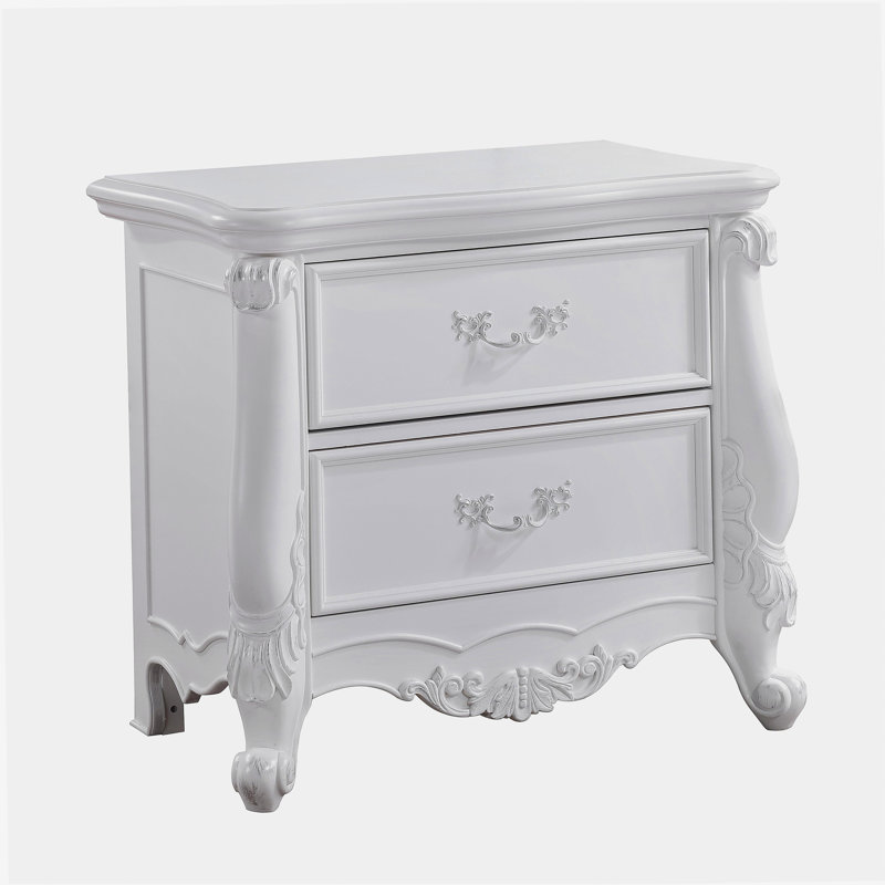 Latisha White Gloss Bedside Table
