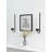 Wall Candle Holders: Metal Candle Sconces For Taper Set Of 2 Modern Wall Mounted Candlestick Holder With Hurricane Glass For Living Dining Room Bedroom Bathroom Outdoor