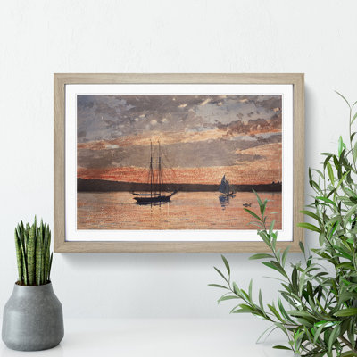 Sunset at Gloucester by Winslow Homer - Picture Frame Painting