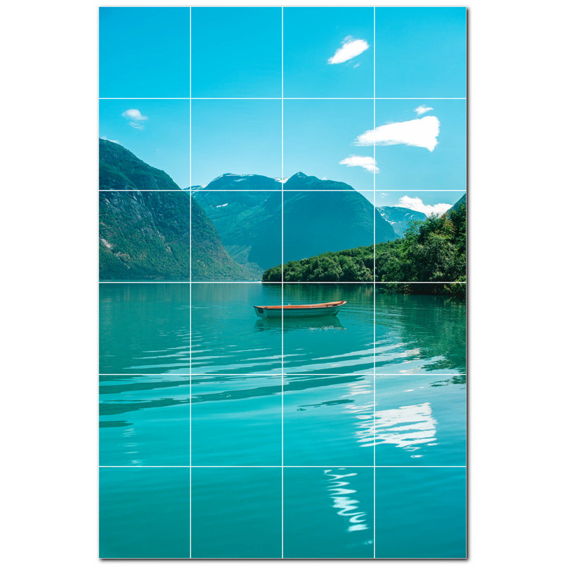 Panneau décoratif en céramique satinée 12 po x 12 po