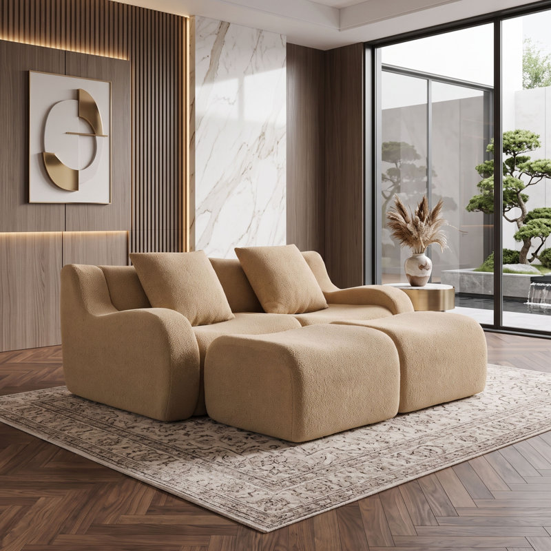 Canapé modulaire Teddy, Chameau