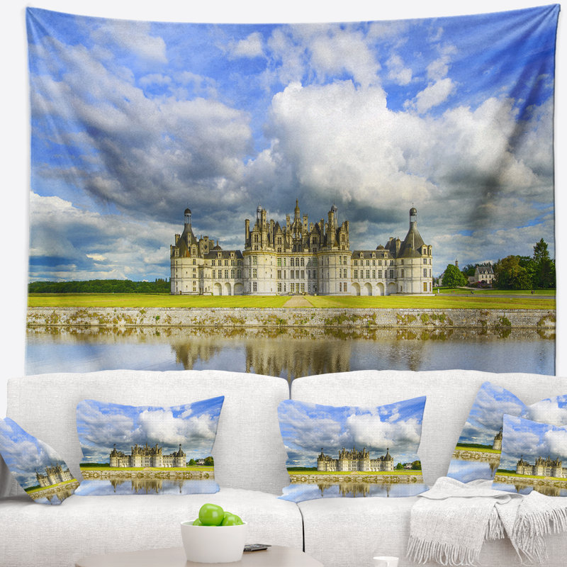 Tapisserie «Seashore Chateau De Chambord», H 68 po x l 80 po