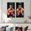 Rouge et vert Sport Boxing Muhamad Ali Art I - Ensemble de 2 pièces d'art mural