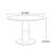 Light luxury round dining table