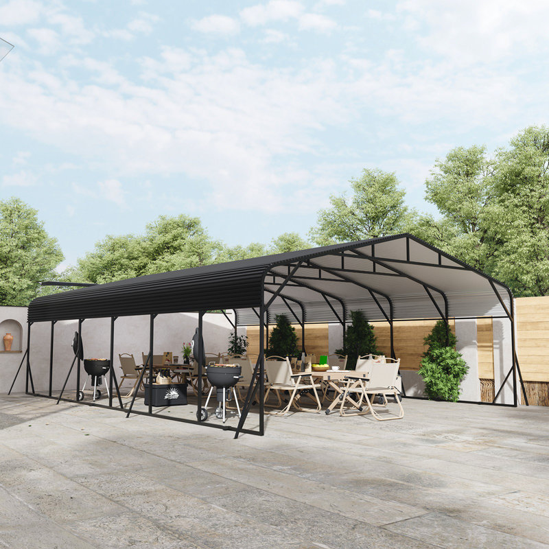 20X30 Ft. Galvanized Steel Carport Shelter